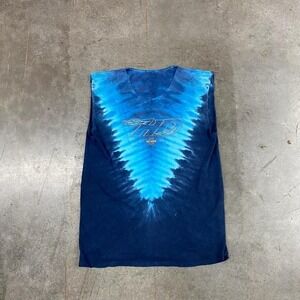 Harley Davidson Tie Dye Sleeveless T Shirt Myers Duren Tulsa Oklahoma Mens Large